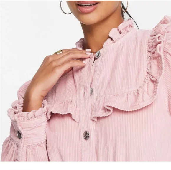 Miss Selfridge Pink Ruffled Jumpsuit - Picture 4 of 7